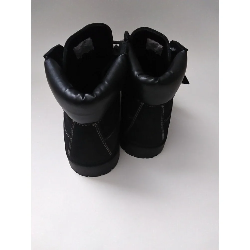 Outbound Trading Co. Black Faux Nubuck/Faux Suede Boots Size 6M